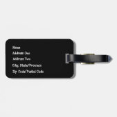 Ziehen ist kein Kriminalitätskennzeichen Gepäckanhänger (Rückseite horizontal)