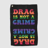 Ziehen ist kein kriminelles Golfhandtuch (Vorderseite)