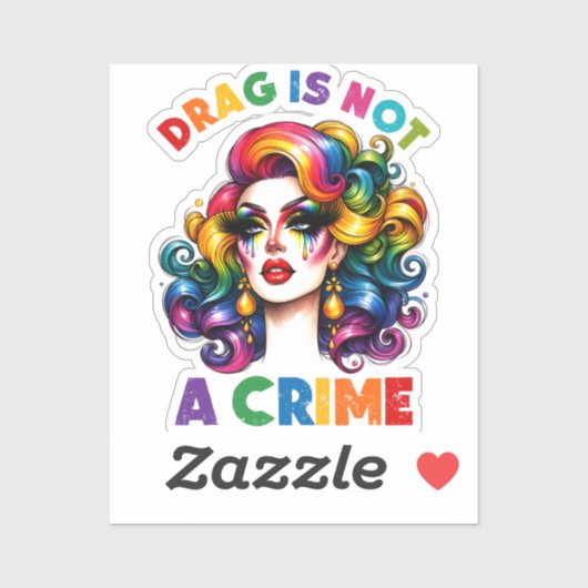 Ziehen ist kein Verbrechen Aufkleber (Blatt)