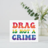 Ziehen ist keine Kriminalitätspostkarte Postkarte (Stehend Vorderseite)