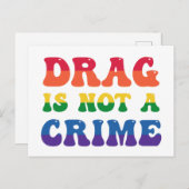 Ziehen ist keine Kriminalitätspostkarte Postkarte (Vorne/Hinten)