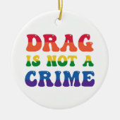 Ziehen ist keine Kriminalpolizei Keramik Ornament (Vorne)