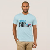 Ziehen Sie bitte sich Hillary zurück T-Shirt (Vorne ganz)