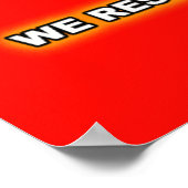 Ziehen Sie das Hosenzeichen hoch Poster (Ecke)