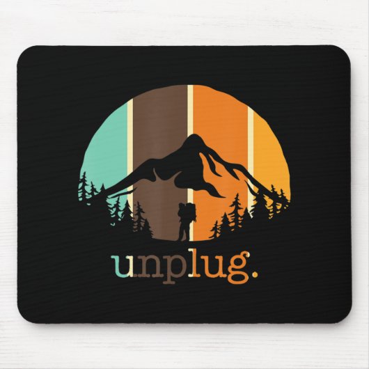 Ziehen Sie das Wandern Lover Fun Outdoor Hiker Mou Mousepad (Vorne)