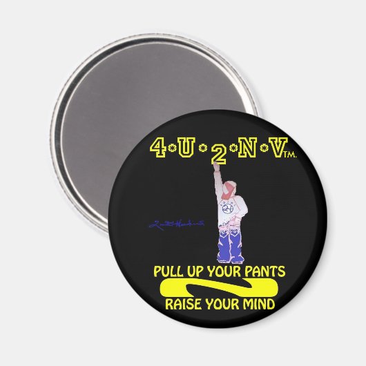 Ziehen Sie den Hosenmagnet an. Magnet (Vorderseite/Rückseite)