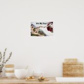 Ziehen Sie den Spaß der Finger-Furz Poster (Küche)