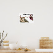 Ziehen Sie den Spaß der Finger-Furz Poster (Küche)