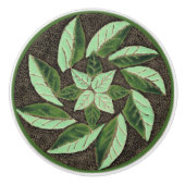 Ziehen Sie die Keramik mit den grünen Blätter ab Keramikknauf (Vorderseite)