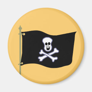 Ziehen Sie die Piratenflagge hoch! Magnet