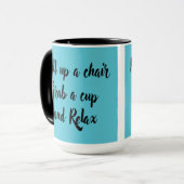 Ziehen Sie einen Stuhl an eine Tasse und entspanne (Vorderseite Links)