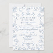 Ziehen Sie etwas Blau, bevor ich Brautparty Einladung (Vorderseite)