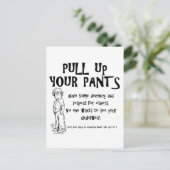 Ziehen Sie Ihre Pfoten hoch Postkarte (Stehend Vorderseite)