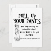 Ziehen Sie Ihre Pfoten hoch Postkarte (Vorne/Hinten)