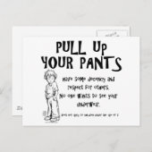 Ziehen Sie Ihre Pfoten hoch Postkarte (Vorne/Hinten)