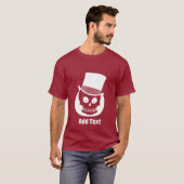 Ziehen Sie in Top Hat, fügen Sie Text hinzu (Vorne ganz)