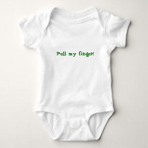 Ziehen Sie meinen Finger! Baby Strampler
