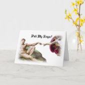 Ziehen Sie meinen Finger - Karte (Gelbe Blume)