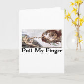 Ziehen Sie meinen Finger Karte (Gelbe Blume)