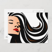 Ziehen Sie mir die Haare zurück. Postkarte (Vorne/Hinten)