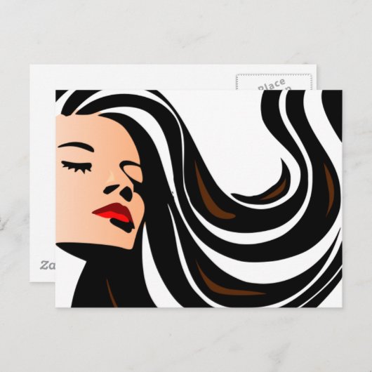 Ziehen Sie mir die Haare zurück. Postkarte (Vorne/Hinten)