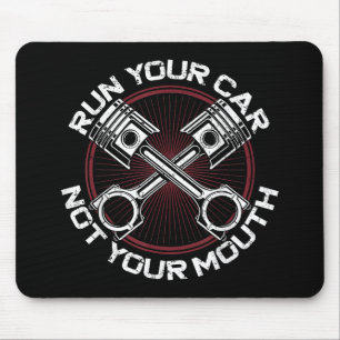 Ziehen Sie Racing Race Car Vintag Führen Sie Ihr A Mousepad