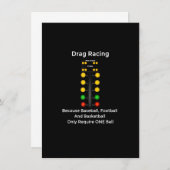 Ziehen Sie Racing Weihnachtsbaum-T - Shirt-Linie e Einladung (Vorne/Hinten)