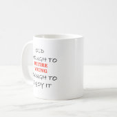 Ziehen Sie sich Junge zurück Kaffeetasse (Vorderseite Links)