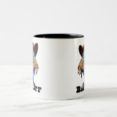 Ziehen Sie sich lustige Western-Tasse zurück Zweifarbige Tasse (Mittel)