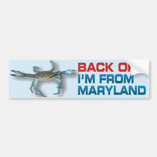 Ziehen Sie sich - Maryland-Krabbe - Autoaufkleber