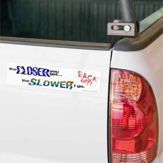 ZIEHEN SIE SICH ZURÜCK! Anti-Tailgating Autoaufkleber (Auf Lkw)