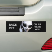 Ziehen Sie sich… zurück Oder, ich prüfe Sie - Autoaufkleber (Auf Auto)