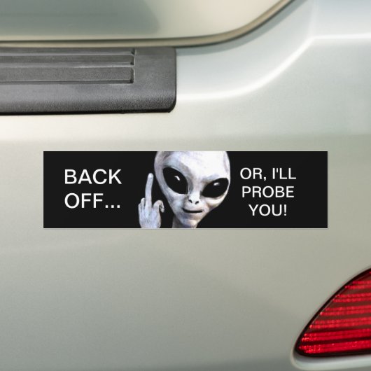 Ziehen Sie sich… zurück Oder, ich prüfe Sie - Autoaufkleber (Auf Auto)
