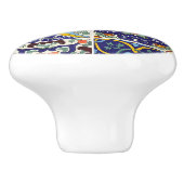 Ziehen Sie Talavera Tile Image Keramik Knoblauch Keramikknauf (Seitenansicht)