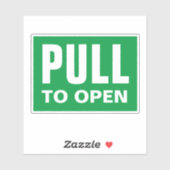 Ziehen Sie zum Öffnen der Aufkleber für die Vinyl- (Blatt)