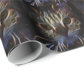 Ziehende Katzengesichtskunst, aus leicht - gotisch Geschenkpapier (Rolleneckpunkt)