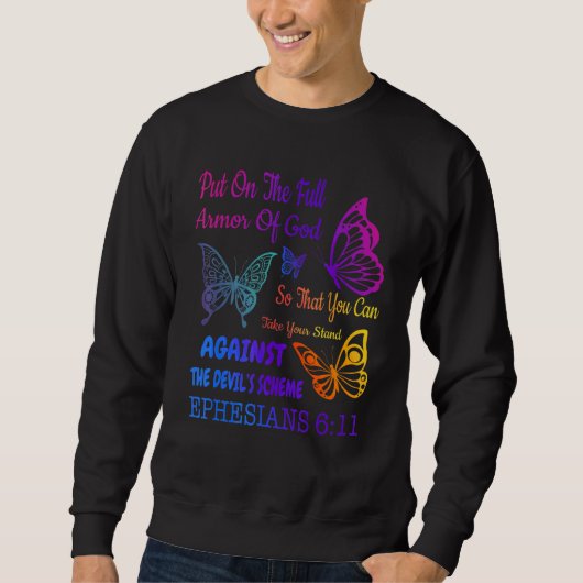 Zieht die volle Rüstung Gottes an Süß Sweatshirt (Vorderseite)