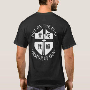 Zieht die volle Waffenrüstung Gottes an Knight Gra T-Shirt