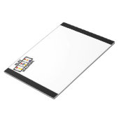 Ziehungssymbol der Schlitzmaschine Notizblock (angewinkelt)