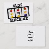 Ziehungssymbol der Schlitzmaschine Visitenkarte (Vorne/Hinten)