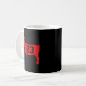 ZIEL 23 Vintag Jordan Red Kaffeetasse (Vorderseite Links)