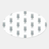 Ziel_2_Regen-Kontrolle Ovaler Aufkleber (Vorderseite)