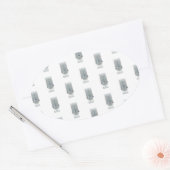 Ziel_2_Regen-Kontrolle Ovaler Aufkleber (Umschlag)