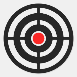 Ziel 2 runder aufkleber