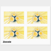 Ziel_3_Sonne-Kontrolle Rechteckiger Aufkleber (Blatt)