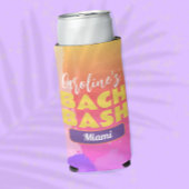 Ziel Bachelorette Bash Bright Wasserfarbe Selters Dosenkühler