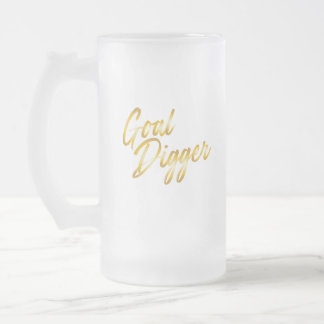 Ziel-Bagger-Frost-Tasse Mattglas Bierglas