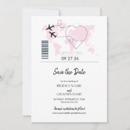 Ziel-Boarding-Hochzeit speichern Sie das Datum Save The Date