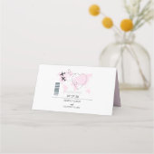 Ziel Boarding Pass Hochzeit Platzkarte (Rückseite)