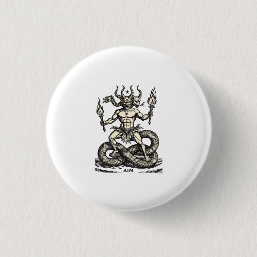 Ziel Bringer der brennenden Fackel Button (Vorderseite)